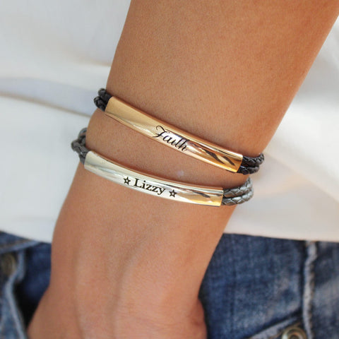 Things to engrave sales on a bracelet