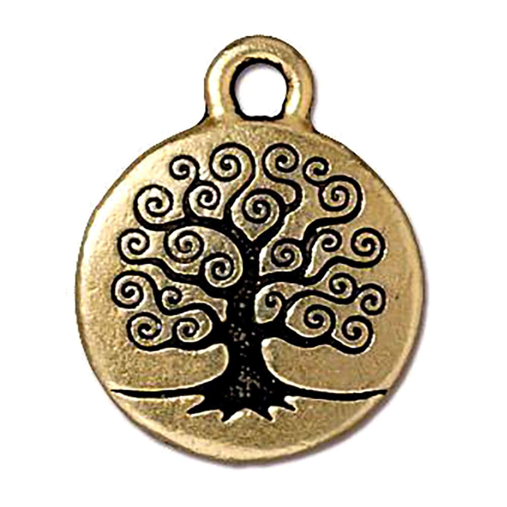 Gold tree of life charm Charms