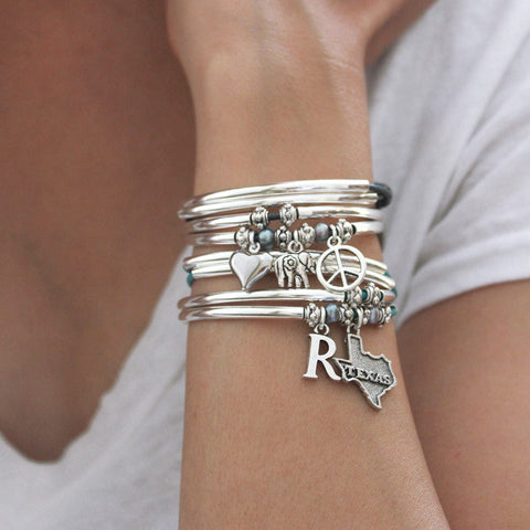 Letter R Charm- for Lizzy James Charm Bracelets