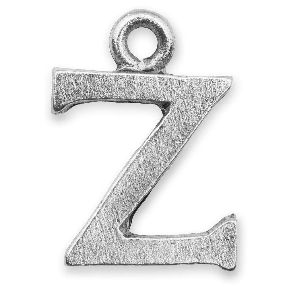 letter z charm Silver initials