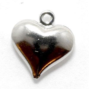 Shiny puffed heart charm