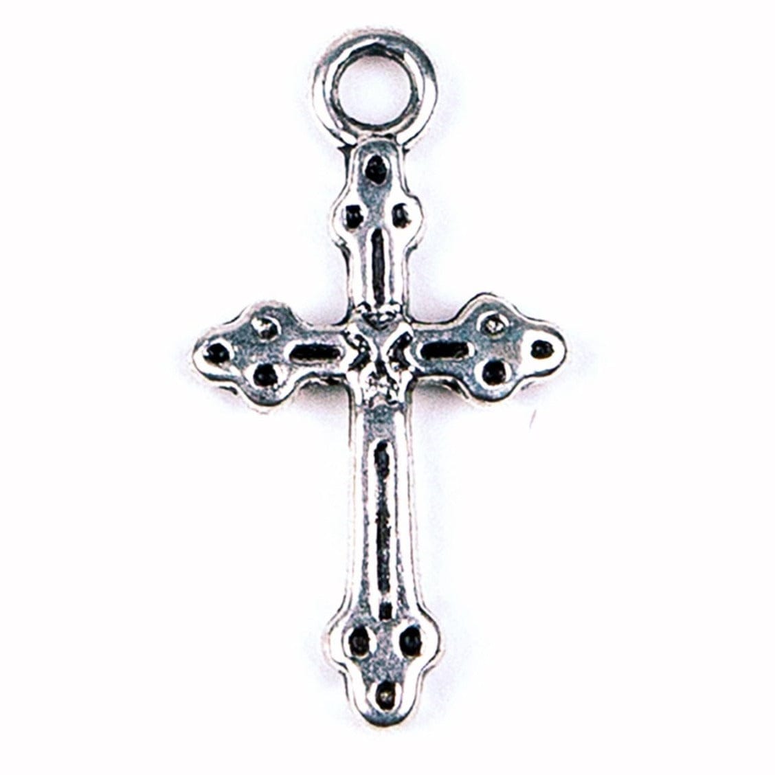 Silver Cross Charm Delicate for Charm Bracelets & Anklets