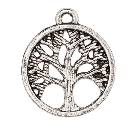 Tree of life charm silver discount