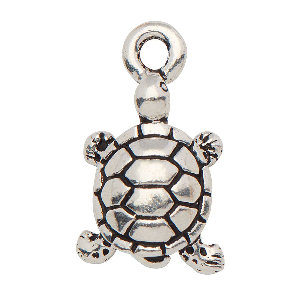 Small Turtle silver charm